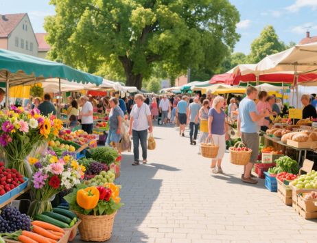 ein Wochenmarkt