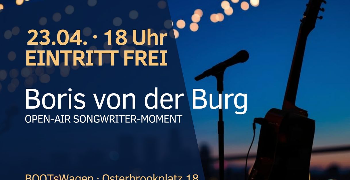 Datum, Uhrzeit, Veranstaltungsort und Künstler