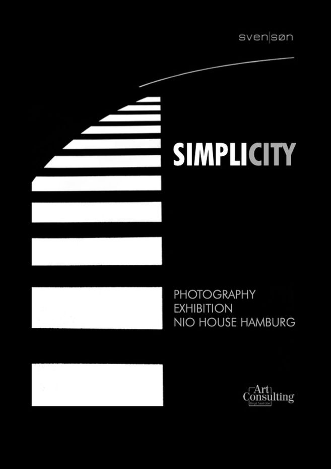 Ausstellungsplakat mit dem Titel Simplicity