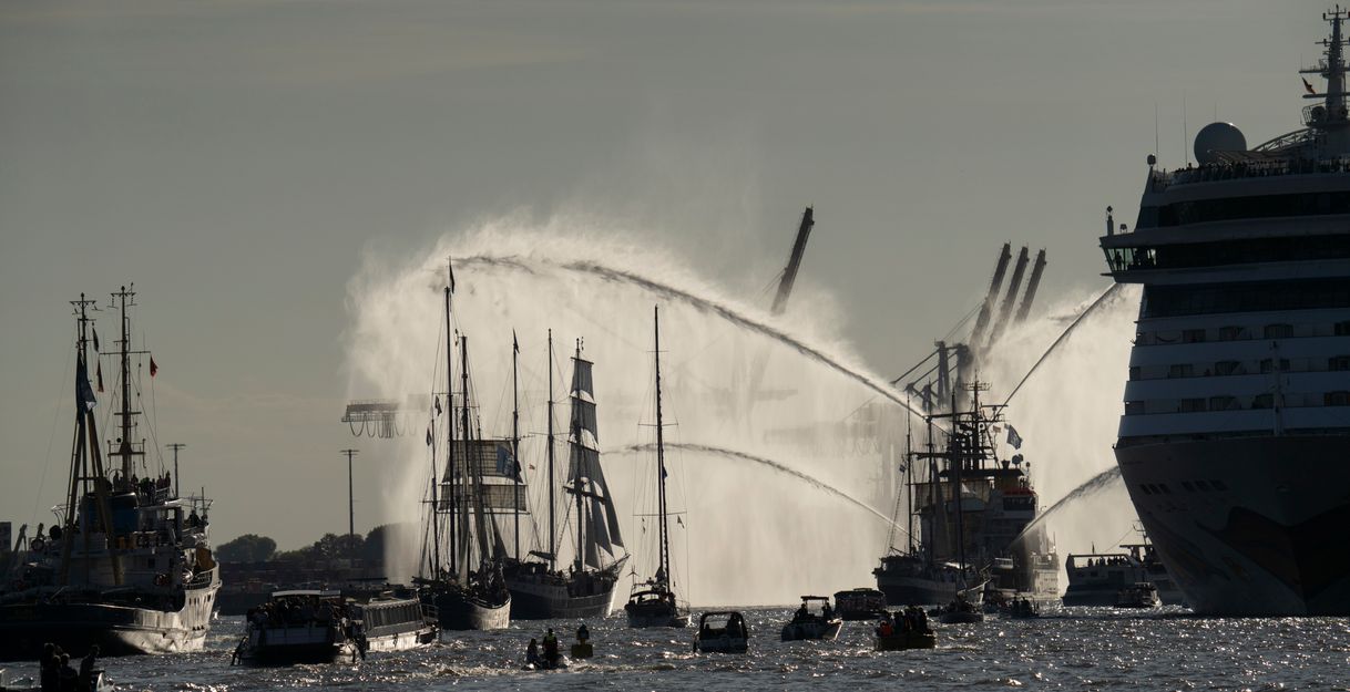 Große Auslaufparade