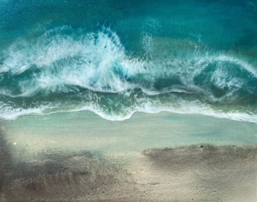 Malkurs Strand trifft Welle! (Resin), © Regine Kasper
