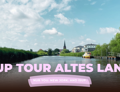 sup tour altes land mit blick auf buxtehude
