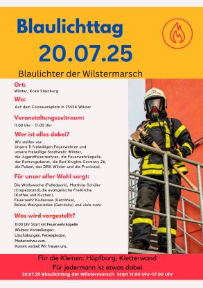 Blaulichttag, © Alina Wiebold