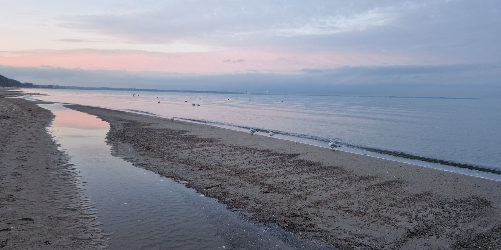 Sonnenaufgang an der Lübecker Bucht, © Eigene Aufnahme