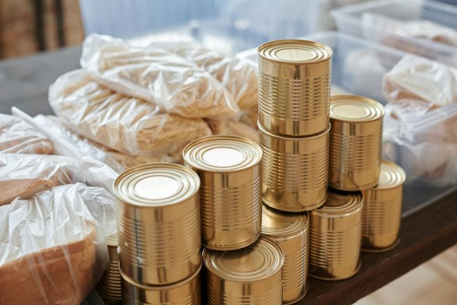 Lebensmittelspenden an die Tafel