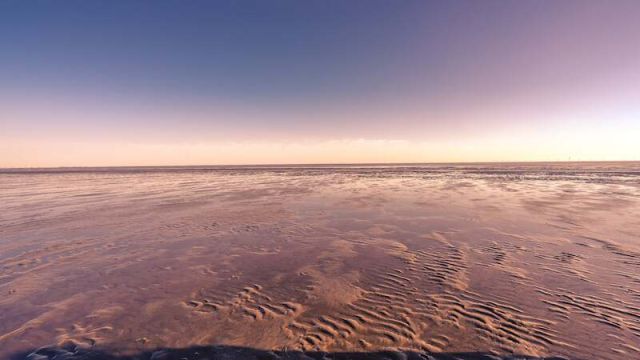 Sonnenaufgang im Watt - Geführte Wattwanderung im Nordseebad Otterndorf, Quelle: Reservix